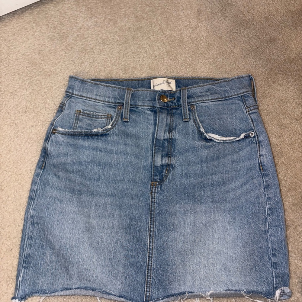 Universal Thread Blue Mini Pencil Skirt Casual